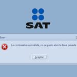 Clave incorrecta SAT